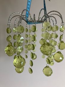 Green glass-like light shade