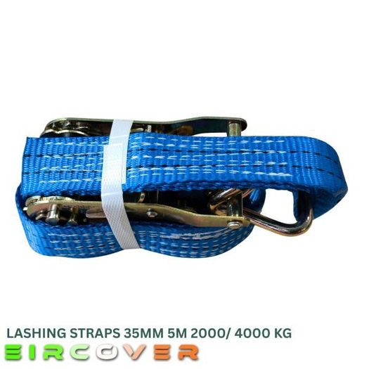 Heavy Duty Ratchet Straps 35mm 5m 2000/ 4000 kg Bl