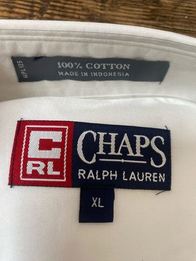 New Ralph Lauren Chaps White Shirt XL