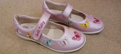 Brand new Lelli Kelly pink butterfly shoes size Eu 33/UK 1