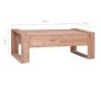 Coffee Table 110x60x40 cm Solid Teak Wood Image 8