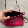 Zadig & Voltaire pink leather mini clutch bag new Image 5