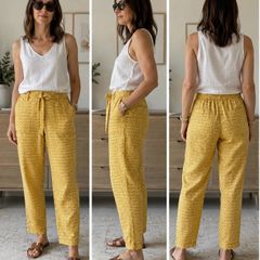 M&S pure linen trousers (14)