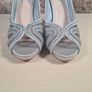 Womens Amy Huberman Bourbon Cluney Brown High Heels Stilettos  Silver Diamontes Size Uk 6.5 Eu 40 LIKE NEW Image 4