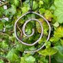 1 Pure Healing Solid Copper Hammered Textured Rustic Dystopian Earth Celtic Spiral Energy Necklace Image 2
