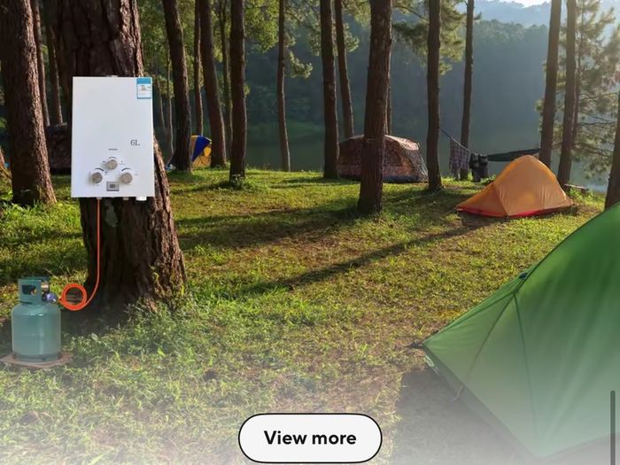 12KW LPG Instant Water Heater 6L/min Stainless Steel Tankless Propane Boiler with CE for Home Camping Outdoor Use