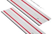 1397 mm Cutting Range, Kit Includes 2 x 698.5 mm Aluminum Extruded Guide Rails and 1 Connector, Compatible with Makita, Festool &amp; WEN Track Saws, for Woodworking Projects