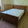 Solid Double sleigh bed with matching lockers (Mattress not included) Image 6