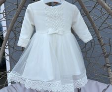 beautiful ivory christening dress
