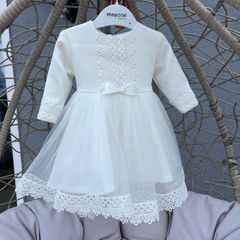 beautiful ivory christening dress