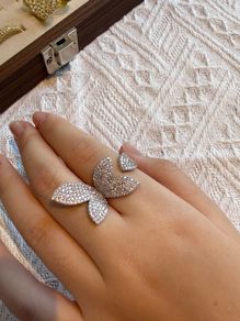 Stunning New Adjustable Crystal Ring