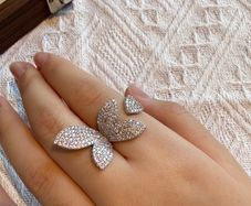 Stunning New Adjustable Crystal Ring