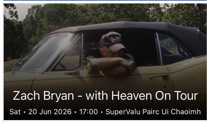 Zach Bryan Tickets available x 4 (together or separately)