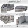 LIMITED DEAL 6 PCs Outdoor Rattan Wicker Sofa Set Image 5