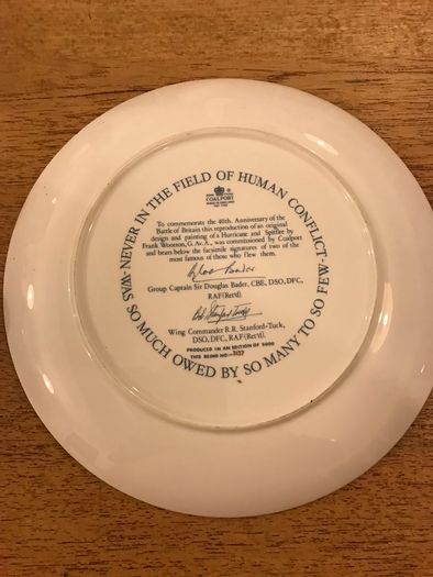 Limited Edition Coalport China  Decorative Plate