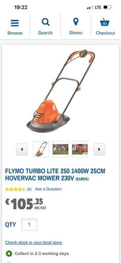 Electric Lawnmower Flymo Turbo Lite 260