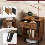 Nightstand Set of 2, Bedside Table, Side Table with Fabric Drawer Image 2