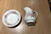 Floral design Staffordshire Jug &amp; Bowl set