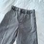 Japanese Wide Leg Jeans in Grey Wash - women's size medium Image 3