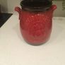 Vintage Rumtopf Ceramic Red Pot - West German Retro Scheurich Keramik 801 -28 Image 4