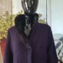 Luxe Plum Coatigan with Fur Collar - Mind, Sense, Spirit Brand, UK M 12/14, AV Image 6