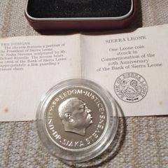 Silver  Proof   Sierra  Leon