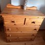 Solid pine tallboy and lockers Image 4