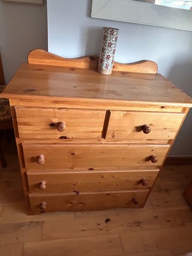 Solid pine tallboy and lockers