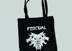 PERCIVAL The Witcher Wild Hunt Cotton tote bag with wolves pattern. NEW