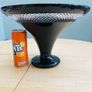 John Rocha Waterford Crystal Black Cut Large Trumpet Bowl Centre Piece Image 2