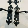 Wrought Iron Door Handle 20 EUR Per Pair Strong Heavy Duty Basta Merriway Black Antique Lever Lock Door Handles Fortress Image 3