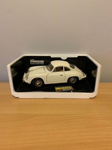 1/18 Burago Model Car Porsche 356 B Coupe 1962