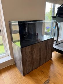 350L Marine Aquarium with cabinet & custom sump