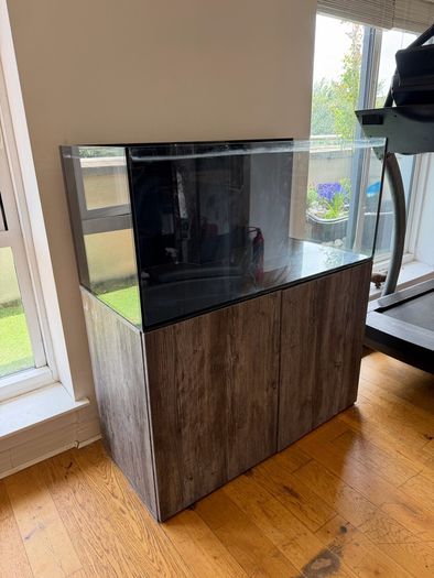 350L Marine Aquarium with cabinet & custom sump