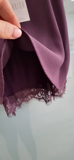 SAVIDA burgundy lace detail cami Sz 12 UK - Bnwt Rrp 30