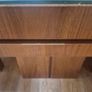 Large Solid Walnut Dining Table plus two benches Image 5