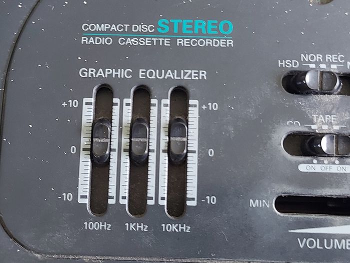 Philips AZ8349 Boombox Stereo Radio Twin Tape Decks CD Player Ghetto Blaster, in very good condition