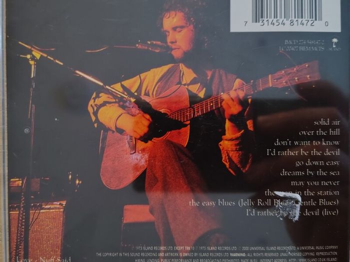 John Martyn - Solid Air CD (1972) 1998 Reissue Folk Rock EX+