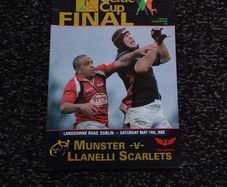 Munster vs Llanelli Scarlets - Celtic Cup Final 2005 , Programme