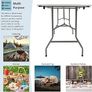 Folding Table 6ft Heavy Duty Extra Strength Camping Buffet Wedding Market Garden Party Car Boot Stall Picnic Trestle Indoor Outdoor Foldaway Carry Handle Image 6