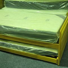 Oak single bed with Storage bed as new