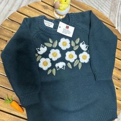 Knitted baby romper