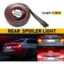 120cm Car Spoiler LED Light Rear Wing Flow Light Tail Lamp Turn Signal Brake Warning Light Carbon Fiber Tail Wing Car Styling Image 2