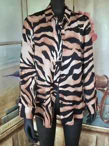 River Island Animal Print Overshirt, UK 8