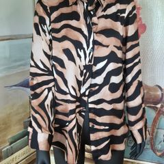 River Island Animal Print Overshirt, UK 8