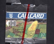 1996 Ireland 10 unit The Design a Callcard 1995 winning design was made by Noelle Flynn (Schlumberger SC7) Call Card Mint in Packaging. Telecom Eireann card number 1125