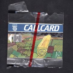 1996 Ireland 10 unit The Design a Callcard 1995 winning design was made by Noelle Flynn (Schlumberger SC7) Call Card Mint in Packaging. Telecom Eireann card number 1125