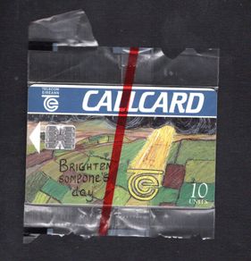 1996 Ireland 10 unit The Design a Callcard 1995 winning design was made by Noelle Flynn (Schlumberger SC7) Call Card Mint in Packaging. Telecom Eireann card number 1125
