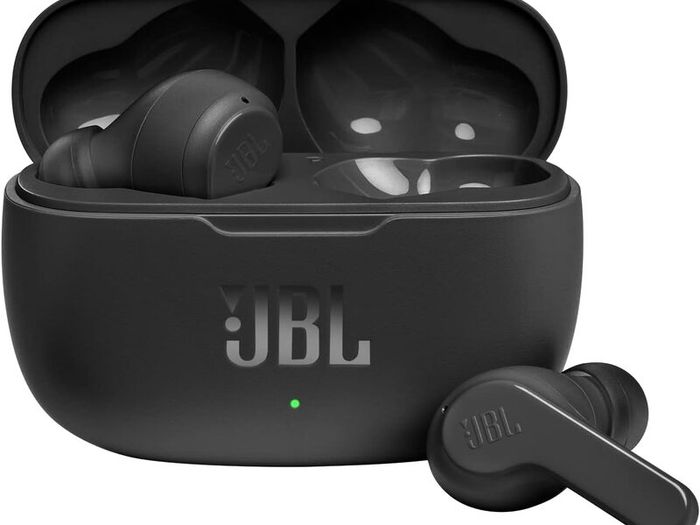 JBL Wave 200TWS Wireless in-Ear Headphones-Bluetooth Headphones with Deep Bass Sound and IPX2 Water Resistance, Complete with Charging case (New)