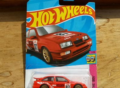 Hot Wheels '87 Ford Sierra Cosworth Red Long Card
